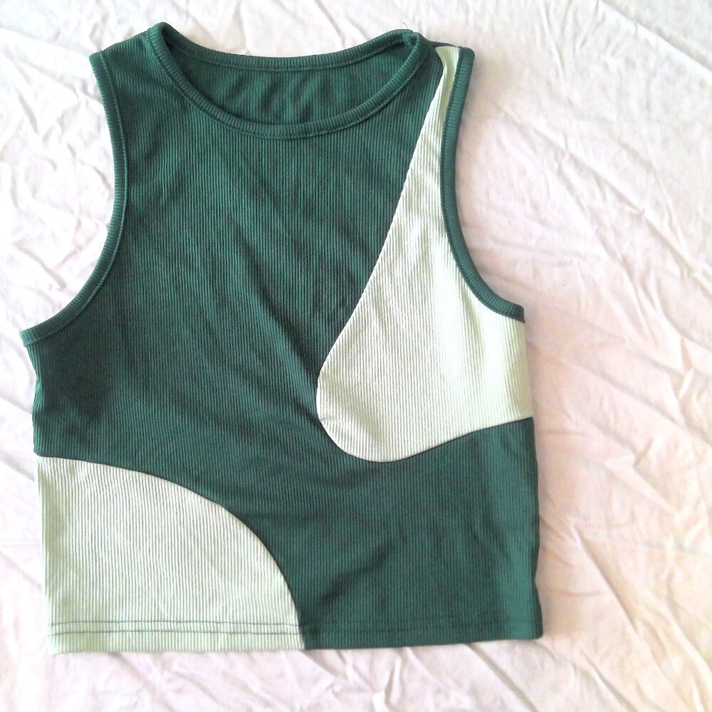 Shein tank. Green and very cute!